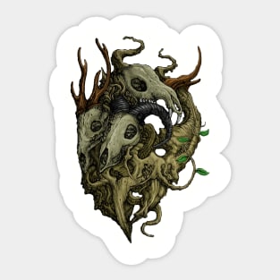 skull deer Sticker